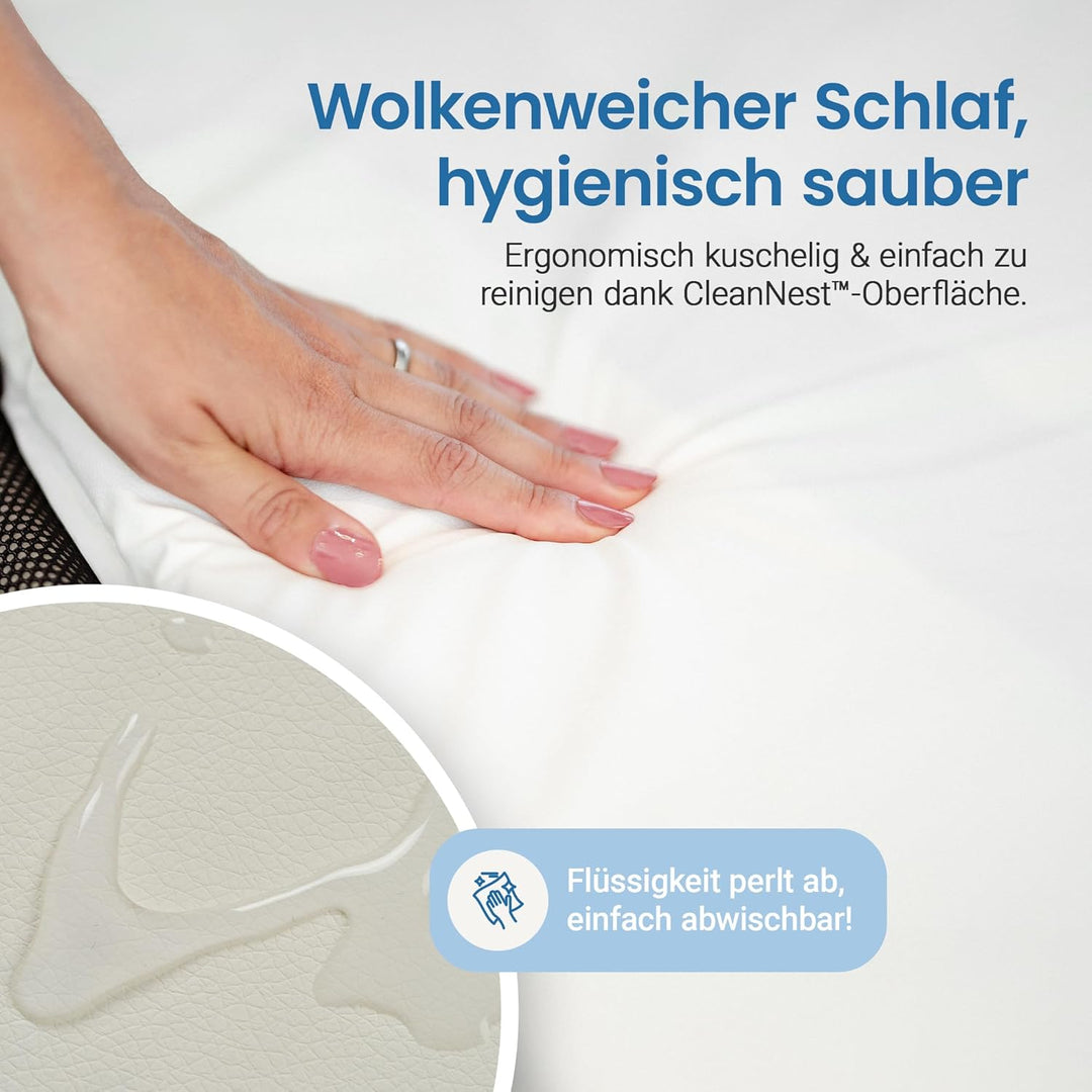 Reisebett Baby mit Matratze &amp; Rucksack – Liegefläche 96×60 cm (0–3 J.) – Aufbau in 15 Sek. – 6 kg le