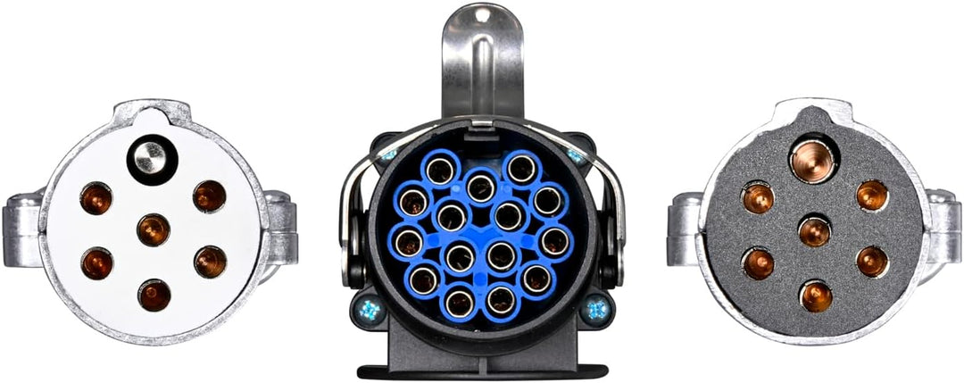 HELLA - Adapterkabel, Anhängersteckdose - 24V - Stecker: 157/7 - Länge: 4m - 8JA 005 952-041
