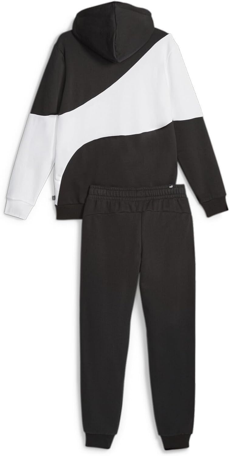 PUMA Herren Power Cat Sweat Suit Trainingsanzug, Puma Schwarz