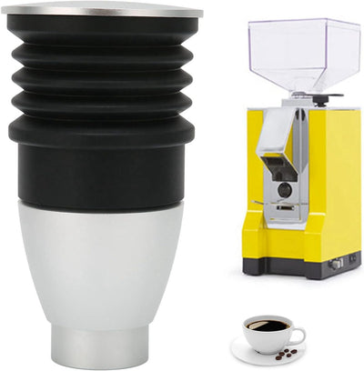 60 G Kaffeemühle Single Dose Hopper, Kaffeemühle aus Aluminiumlegierung, Bohnenbehälter mit Silikonb
