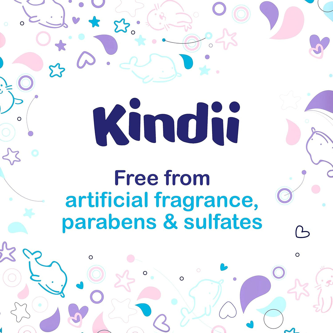 Kindii Feuchttücher Pure Water 99% – (12x60 Stück) Feuchttücher für Babys und Kinder – unparfümiert,