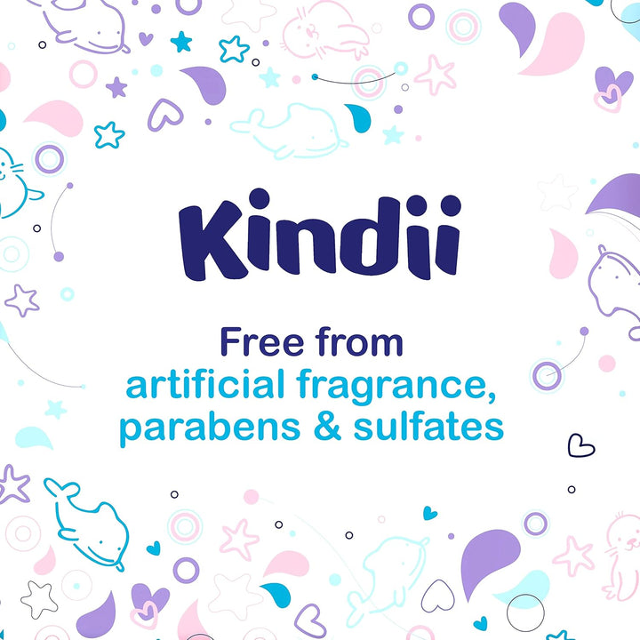 Kindii Feuchttücher Pure Water 99% – (12x60 Stück) Feuchttücher für Babys und Kinder – unparfümiert,