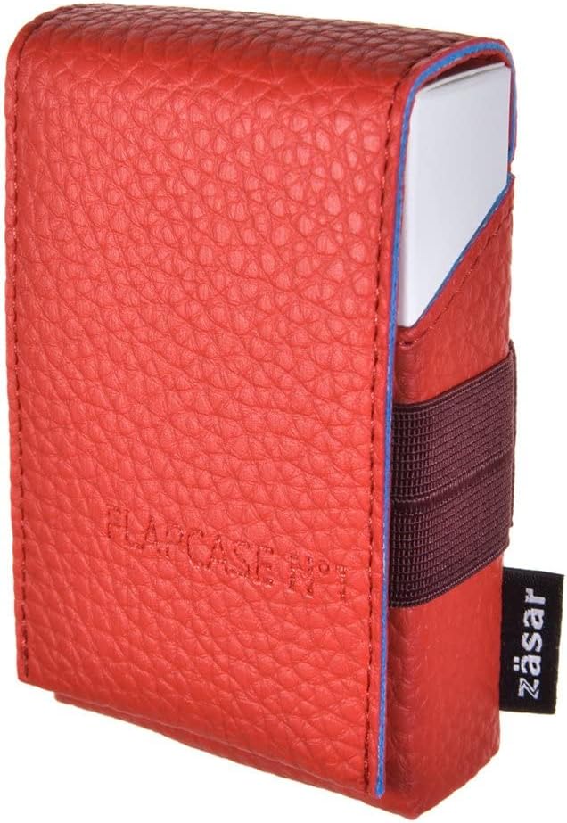 FLAPCASE N°1 • Red Rules • Designer Zigarettenetui, Made in Austria, Leder vegan Zigarettenbox für 1