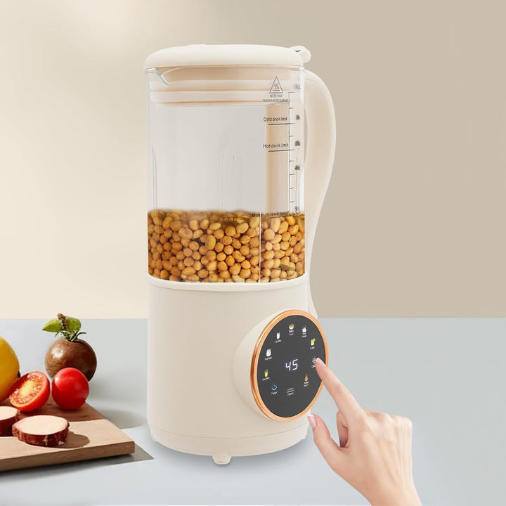 Sojamilch-Maschine,Mandelmilchmaschine,1400 ml Entsafter mit 16 Klingen,für Sojamilch & Saft