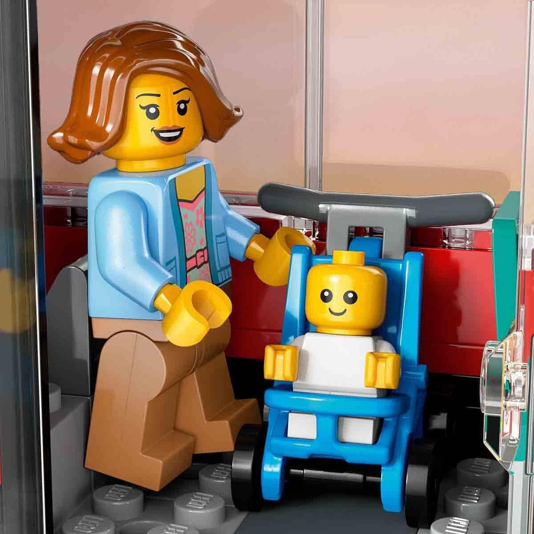 LEGO City Doppeldeckerbus, Doppeldecker Spielzeug-Bus, Fahrzeug-Spielset für Mädchen und Jungen ab 7