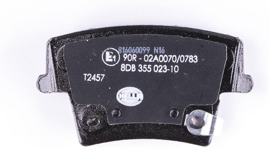 HELLA PAGID 8DB 355 023-101 Bremsbelagsatz - T2457 - Dicke/Stärke: 17.8mm - mit akustischer Verschle