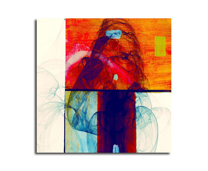 Paul Sinus Art Unberührte Vielfalt - Abstrakt372_60x60cm Bild auf Leinwand knallig bunt Abstraktes M