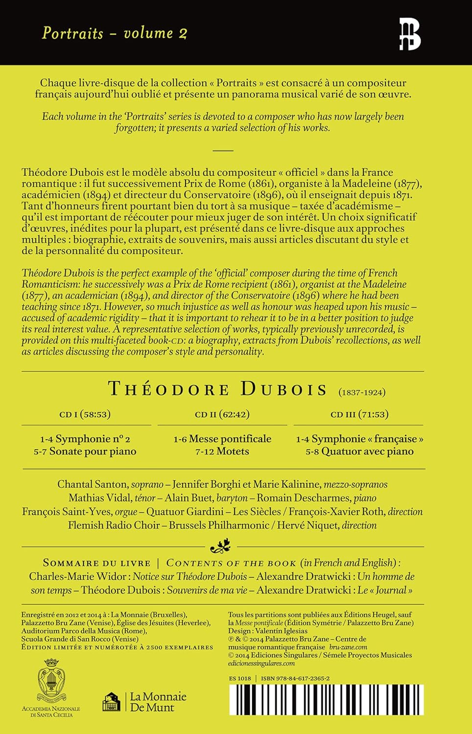 Dubois: Geistliche & Symphonische Musik, Audio-CD