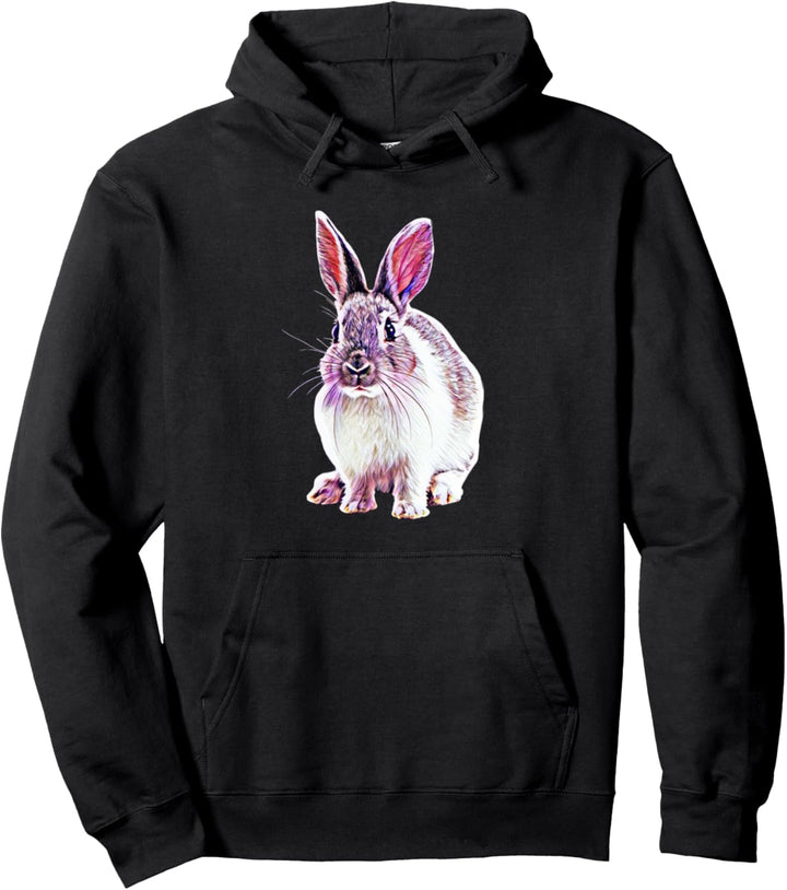 Niedliches Häschen Motiv Hase Haustiere Hasen Kaninchen Pullover Hoodie