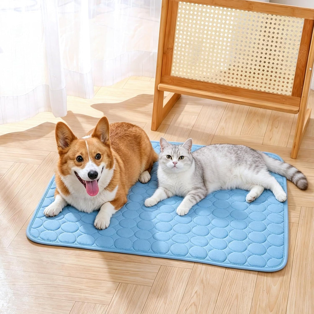 Kühlmatte Hund Katze Selbstkühlend Kühldecke für Hund Katze (100x75cm, XL) | Selbstkühlende Matte &amp;