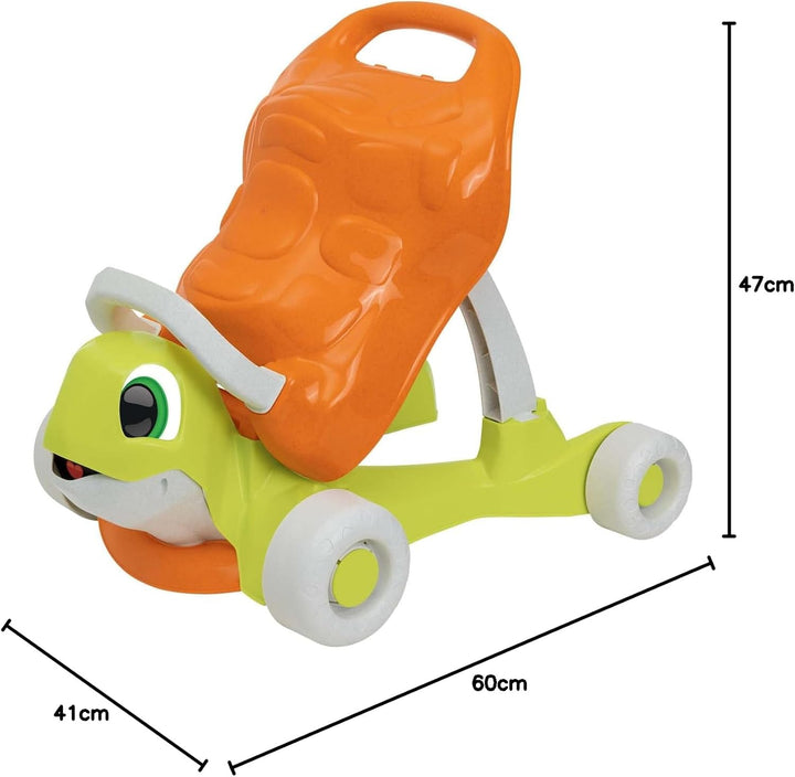 Chicco Walk&Ride Turtle Eco+, Erste Schritte, Walker und Ride 2in1, Sichere und einfache Montage, 80