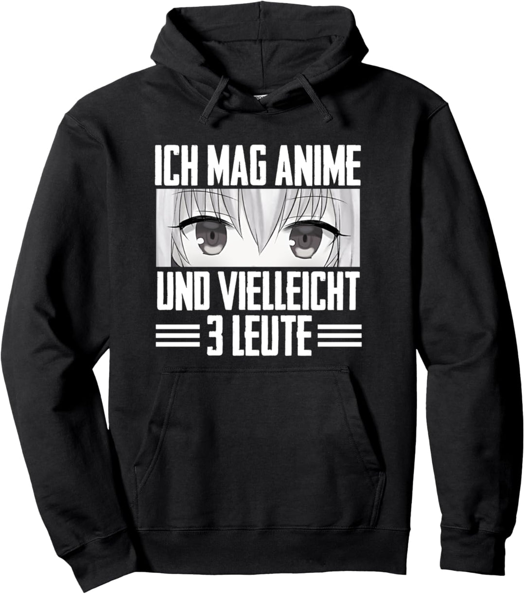 Lustiges Japan Anime Ich Mag Anime und Vielleicht 3 Leute Pullover Hoodie