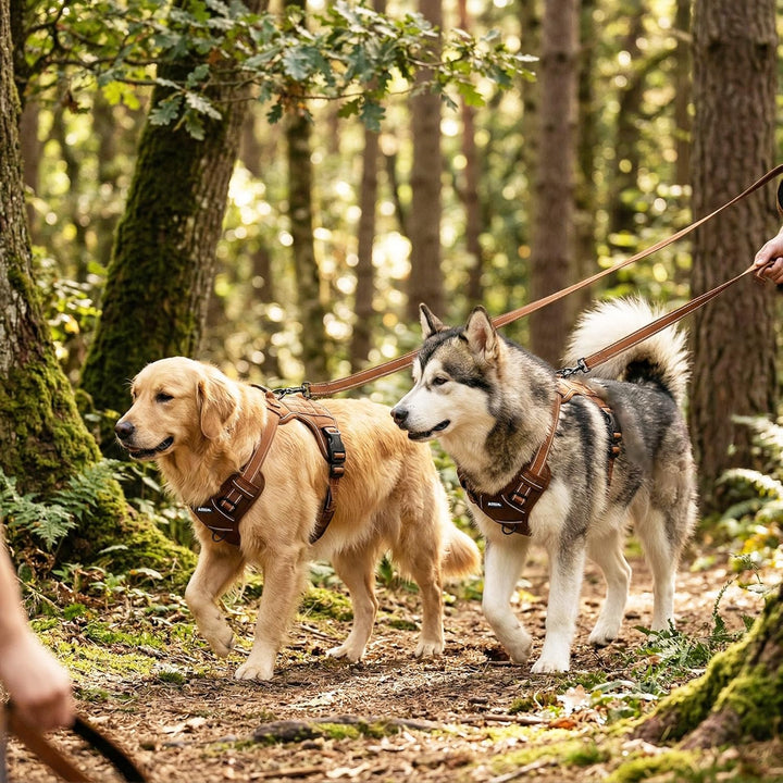 AIITLE Strapazierfähiges, taktisches Hundegeschirr für grosse Hunde, taktisches Hundegeschirr mit Gr