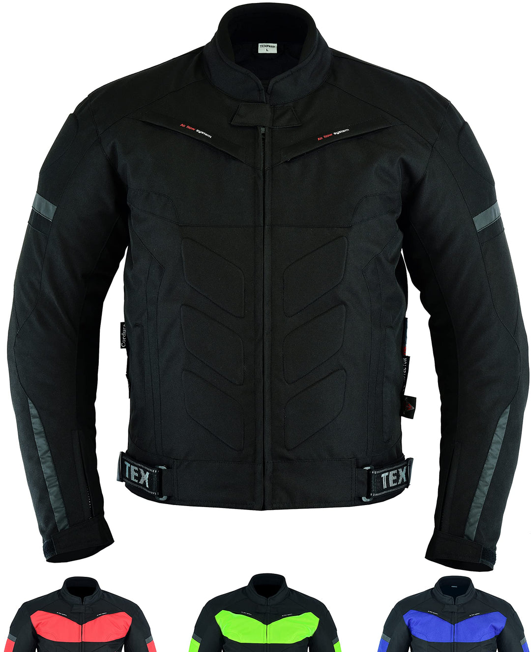 Motorradjacke herren mit protektoren - Motorrad Biker Wasserdicht Jacke Mit Rüstung (EN 1621-1) Schw