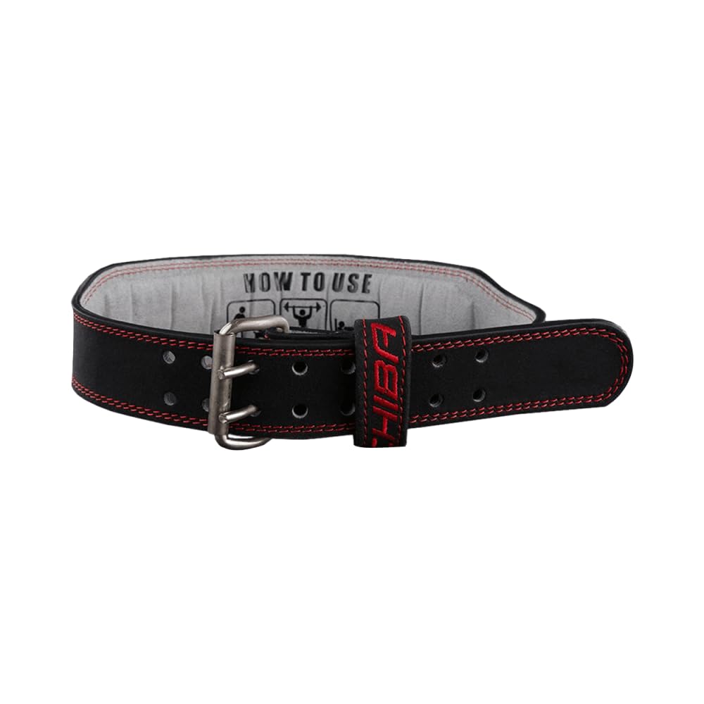 Chiba Ledergürtel Black/Red XS, Black/Red XS