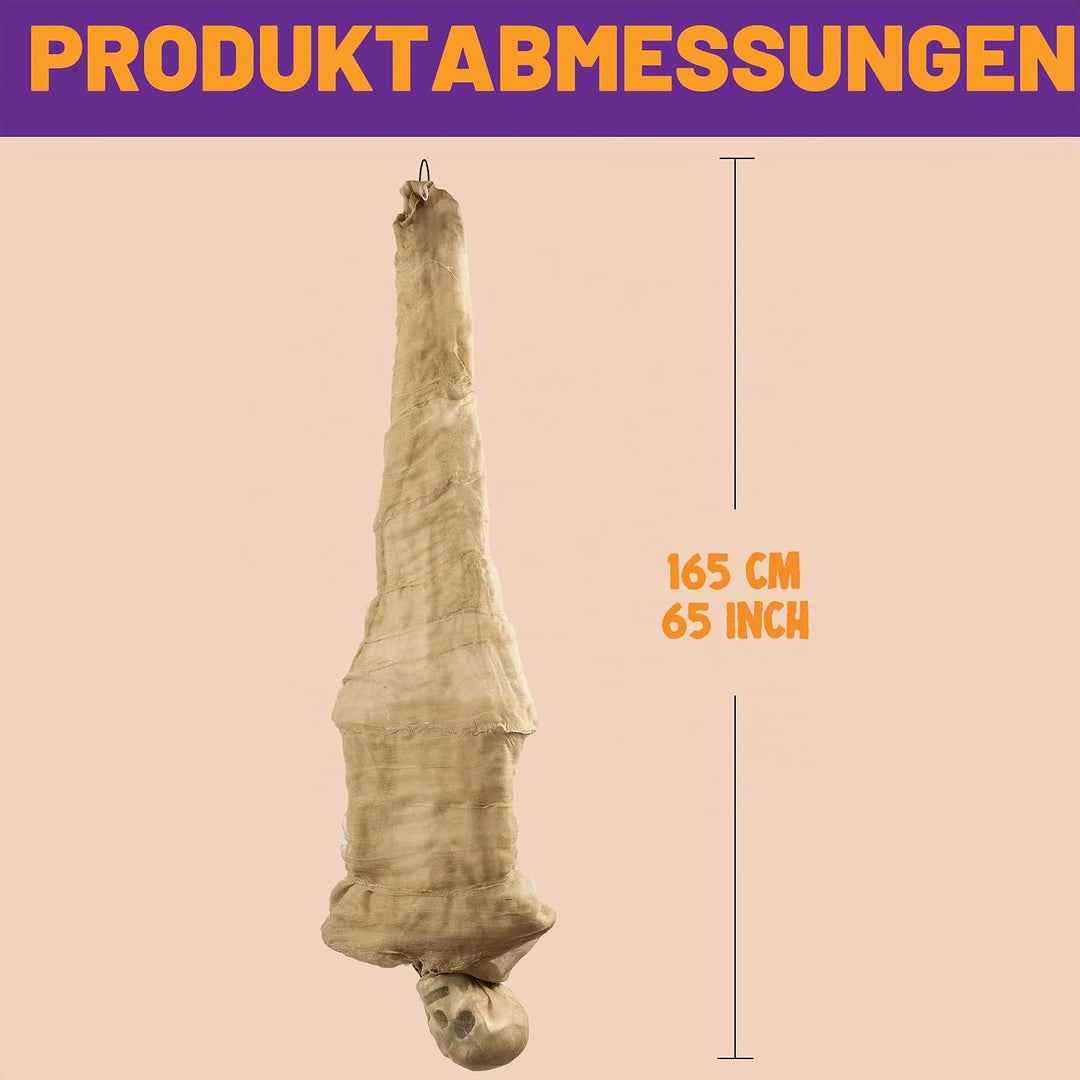 JOYIN 165 cm Halloween Corpse Dekoration, animierte hängende Corpses Requisiten mit Ganzkörperlichte