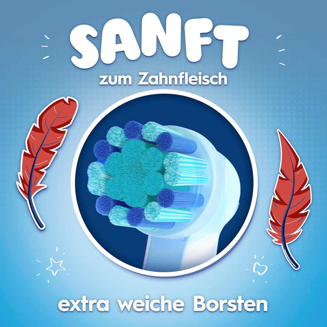 Oral-B Kids Spiderman Aufsteckbürsten für elektrische Zahnbürste, extra weiche Borsten, für Kinder a