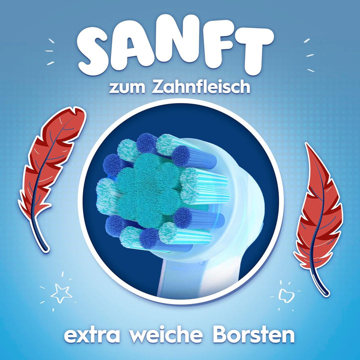 Oral-B Kids Spiderman Aufsteckbürsten für elektrische Zahnbürste, extra weiche Borsten, für Kinder a