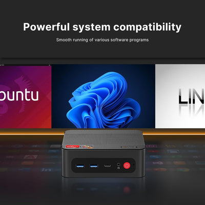 BOSGAME P3 Mini PC Gaming, AMD Radeon 680M Ryzen 9 6900HX 8K/16T Mini-Computer, 16GB DDR5 512GB PCIe
