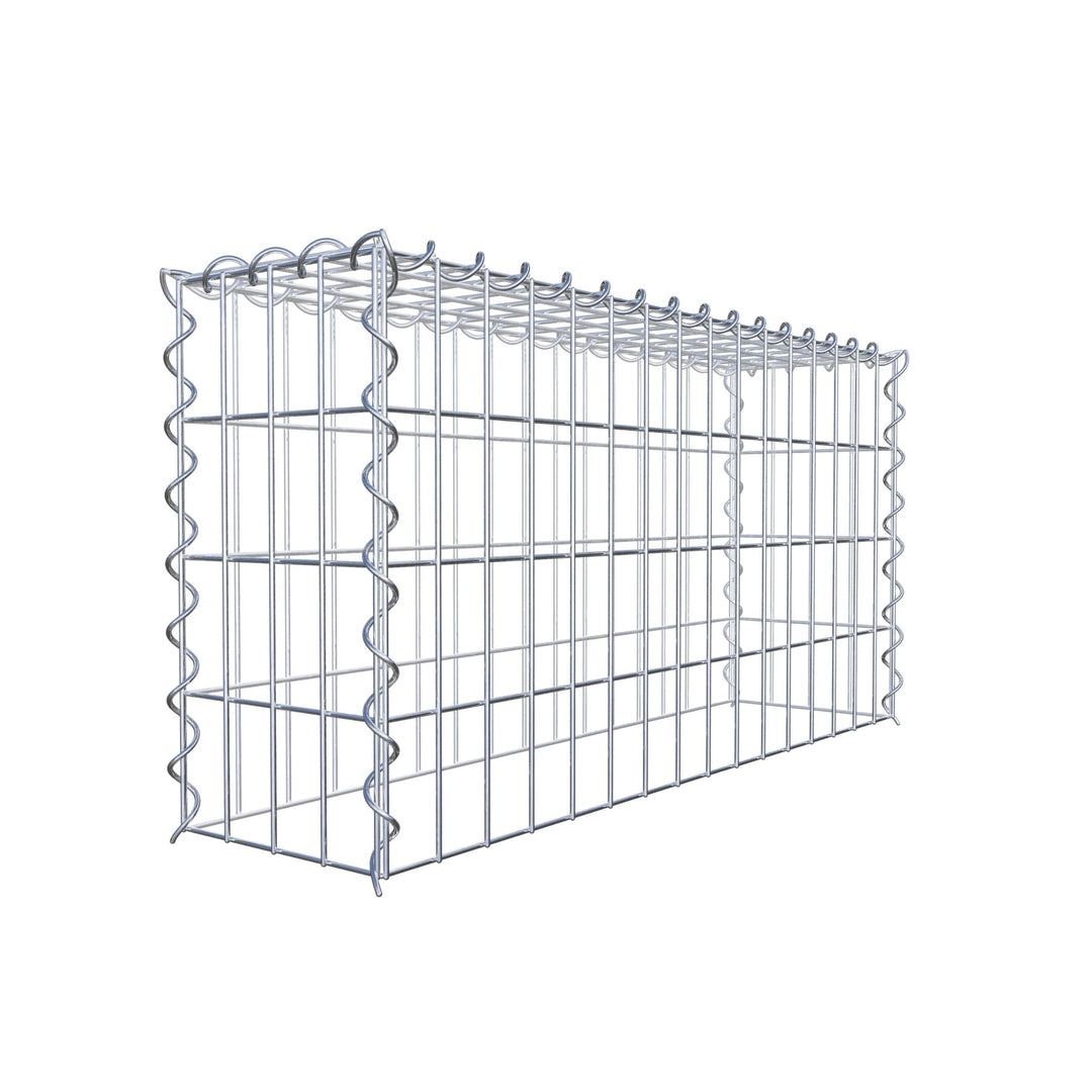 GABIONA - Gabione 80 x 40 x 20 cm - Anbau-Korb Typ 3 (ohne Bodengitter) - Gabionenkorb mit Maschenwe
