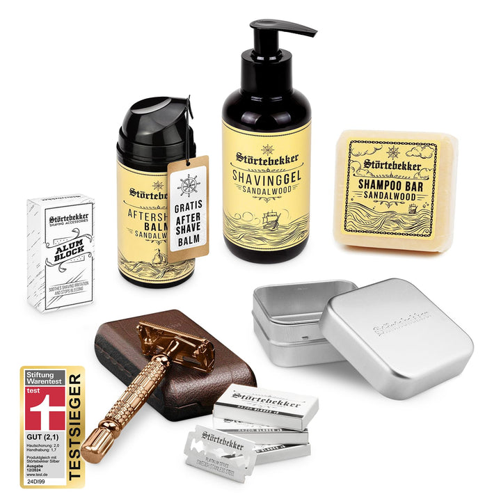 NEU: Störtebekker® Premium Shower & Shave Essential Set - Rasierset & Duschset für Herren - mit Rasi