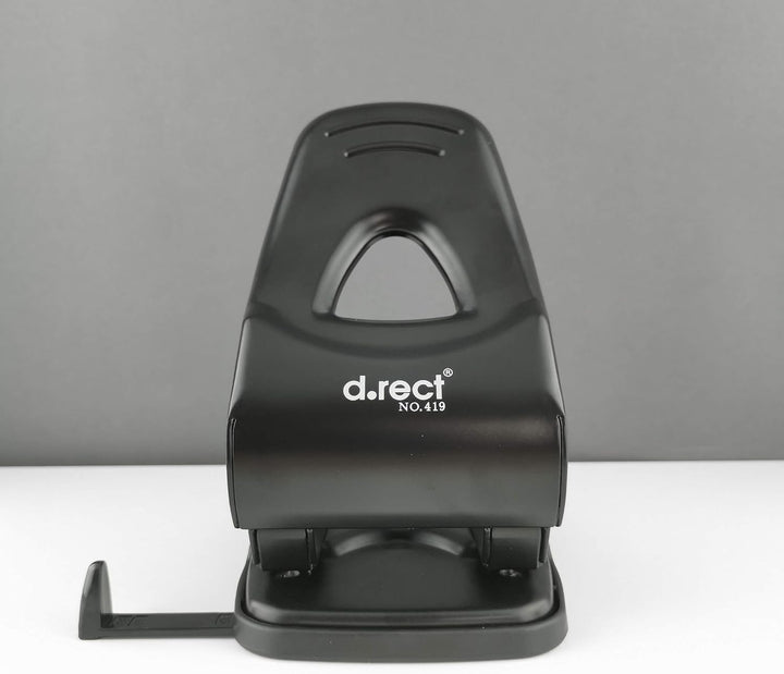 D.RECT 0419 Locher 65 Blatt | Papierlocher | Bürolocher | Anschlagschiene mit Formatvorgaben 65 Blat