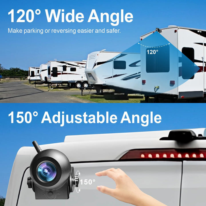 Uzone Rückfahrkamera Kabellos,720P HD Rückfahrkamera Auto Smartphone APP für iPhone und Android,Nach
