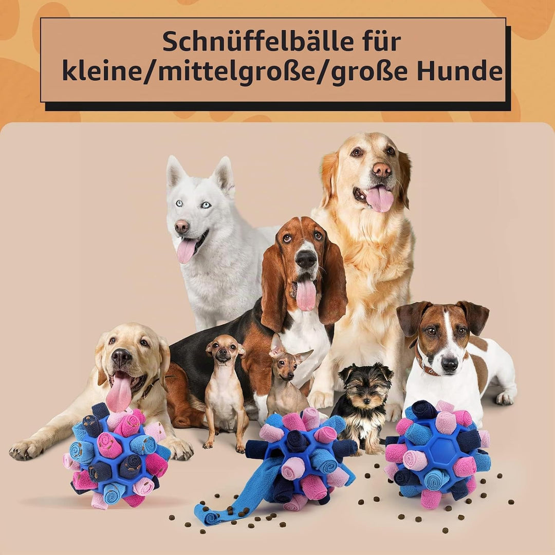Schnüffelball für Hunde, Schnüffelteppich Schnüffelspielzeug Interaktive Hundespielzeug tragbarer Ha
