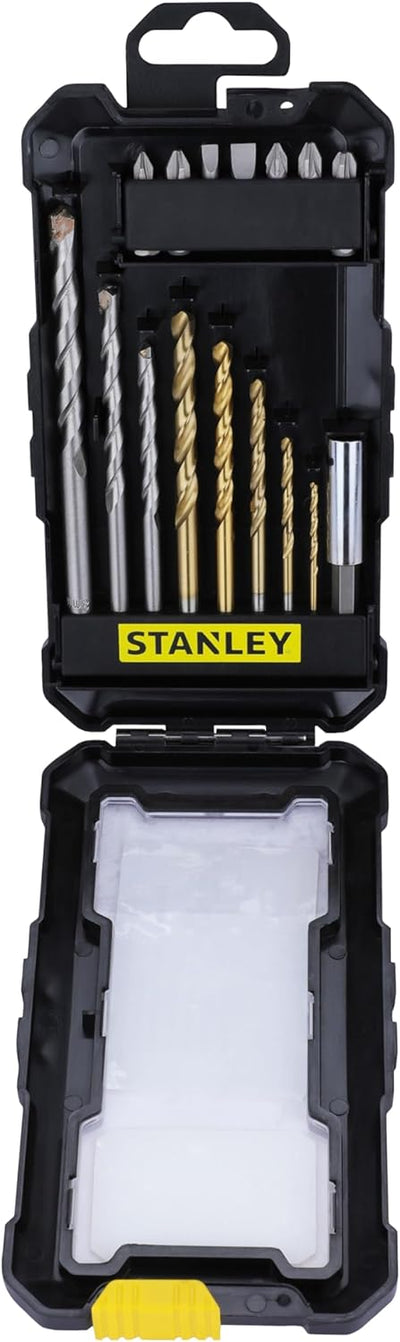 Stanley FatMax sta7221-xj Zubehör-Set Stanley 16 teilig Bohrer zum Bohren und Schrauben. 3 titan (5,