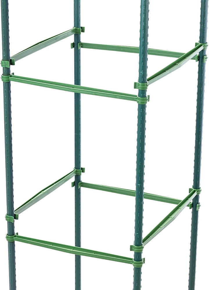 KADAX 10er Set Pflanzstab Verbinder Ø 16 mm, Verbindungselemente für Rankhilfen, Ranktürme und Pflan