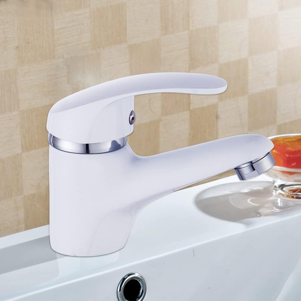 Wasserhahn Bad Waschtischarmatur mit Zugstange Einhebelmischer Wasserhahn Bad mit Auslauf Höhe 4.5 c