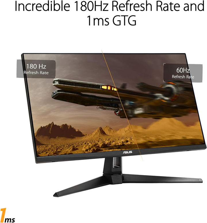 ASUS TUF Gaming VG27AQ3A - 27 Zoll WQHD Monitor - 180 Hz, 1ms GtG, G-Sync, FreeSync, , ELMB, GameFas