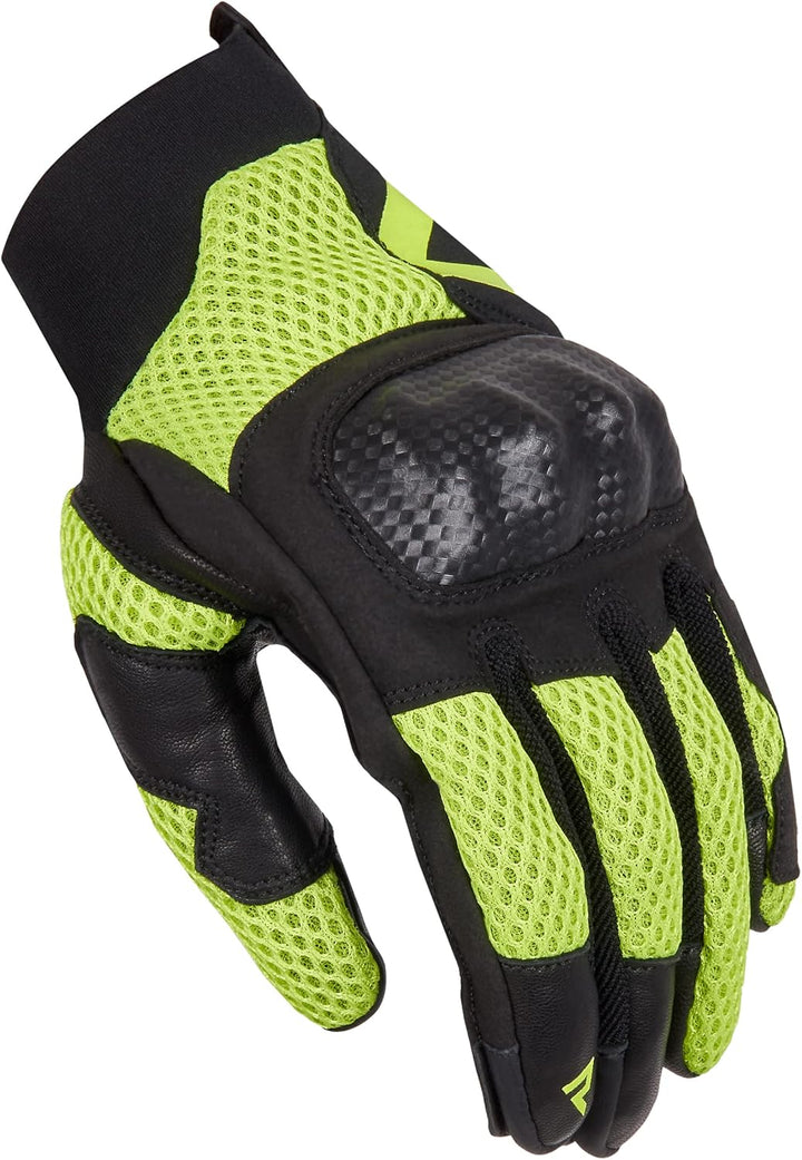 REBELHORN Gap III Motorradhandschuhe Herren | Ziegenleder | Knöchel Protektoren | Belüftung mit 3D-P