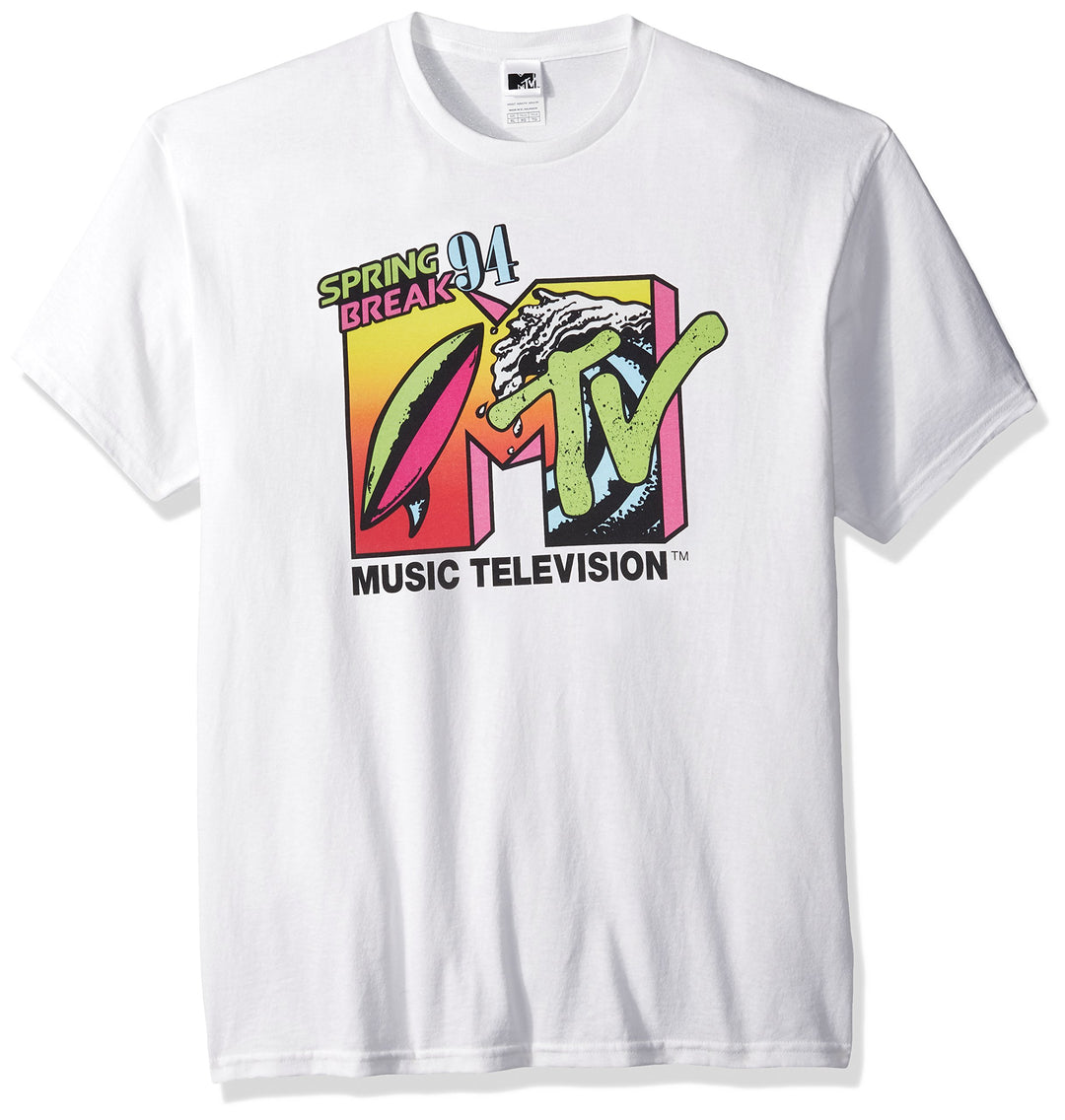 MTV Herren T-Shirt M Weiss, M Weiss