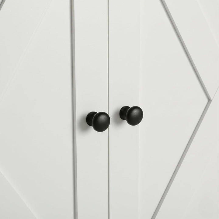 Relaxdays Katzenschrank f. Katzentoilette, Separate Trennwand, Eingang, Katzenklo verstecken, HBT 50