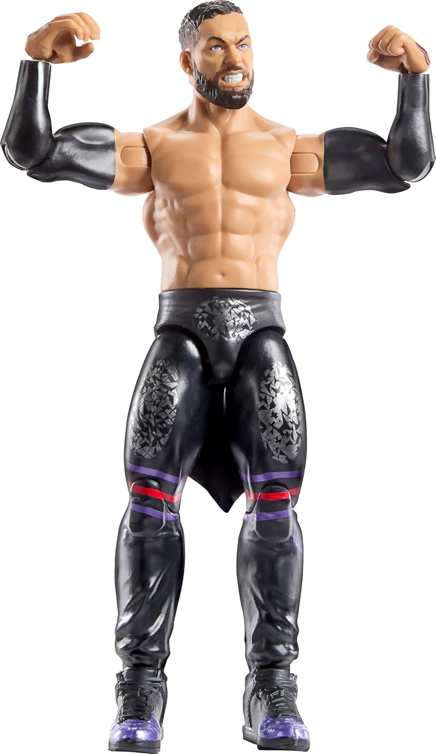 Mattel WWE Actionfiguren und Zubehörteile, ca. 15 cm grosse Superstar-Sammelfiguren mit 14 Bewegungs