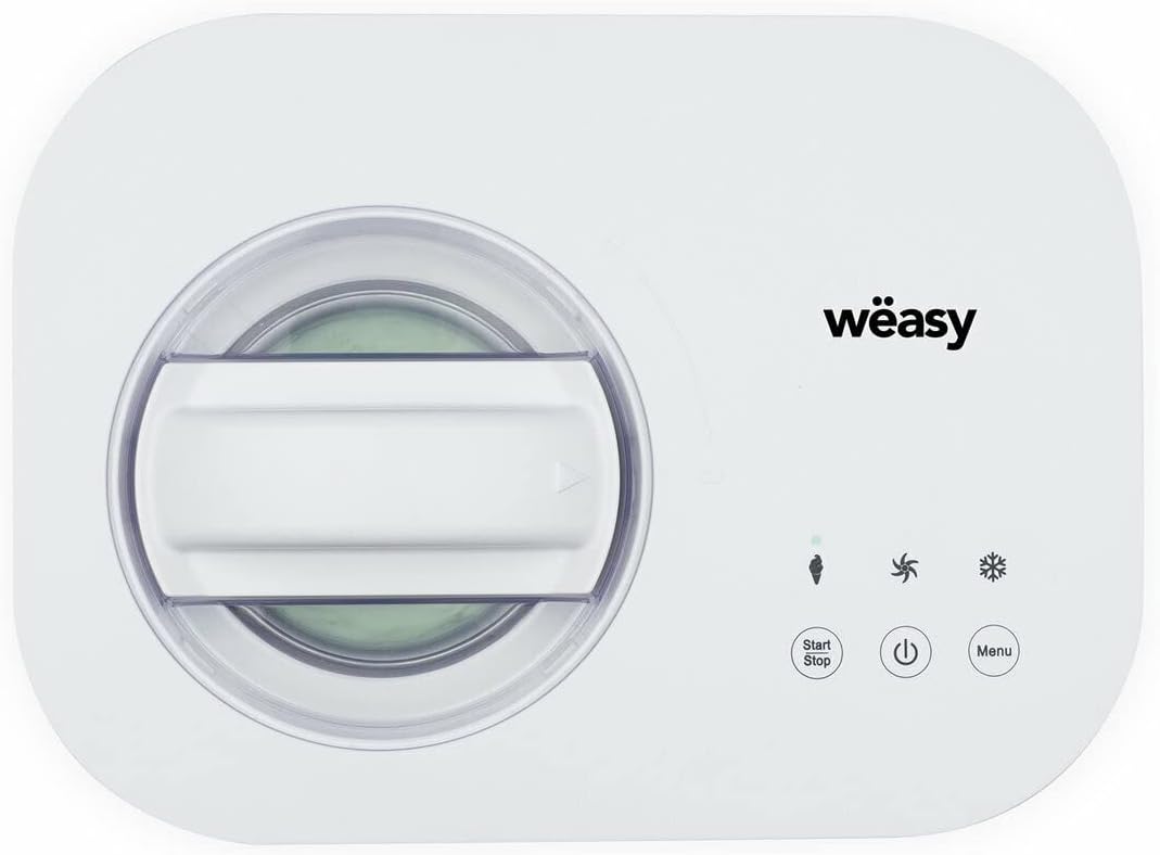 Wëasy YUM135 Eisturbine, 1 l, fertig in 60 Minuten, automatische Abschaltung, 100 W, Touch-Bedienfel