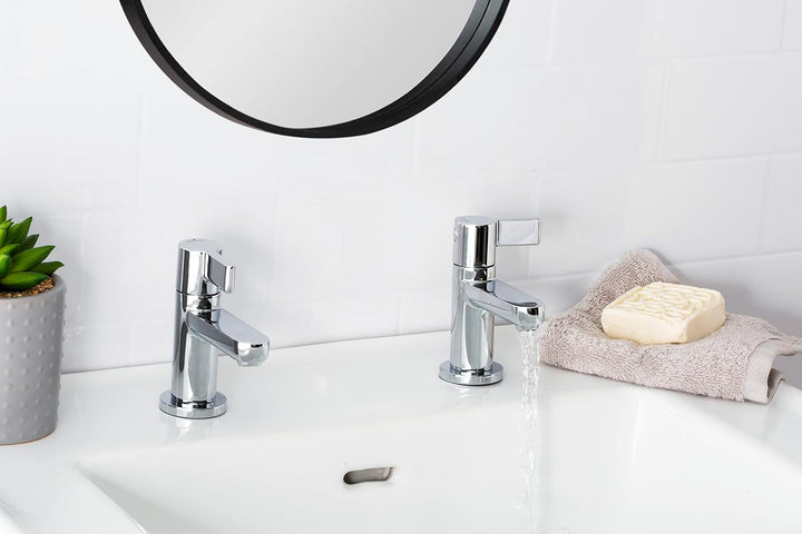 Bristan Waschbeckenarmatur, Messing, chrome, Basin Pillar, Basin Pillar
