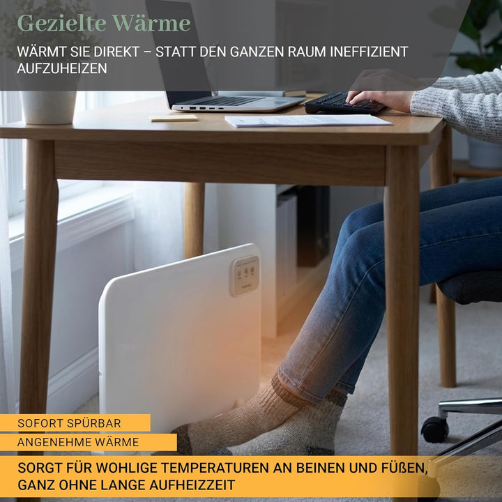 Heidenfeld Infrarotheizung 3in1 Tischheizung HF-TH120 | 120 Watt - Infrarot Heizkörper - Elektroheiz