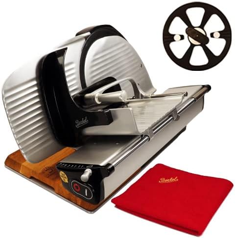 Berkel Home Line 250 | Premium-Aufschnittmaschine | schwarz, neues Modell 2020 | + Premium-Poliertuc