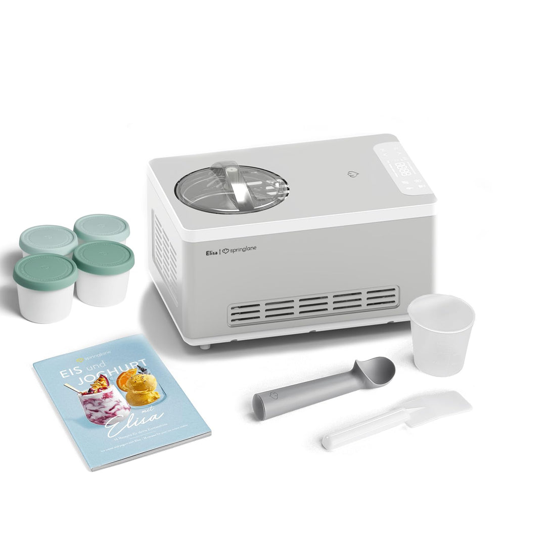SPRINGLANE Eismaschine & Joghurtbereiter Elisa 2,0 L, selbstkühlendem Kompressor 220 W inkl. Aufbewa