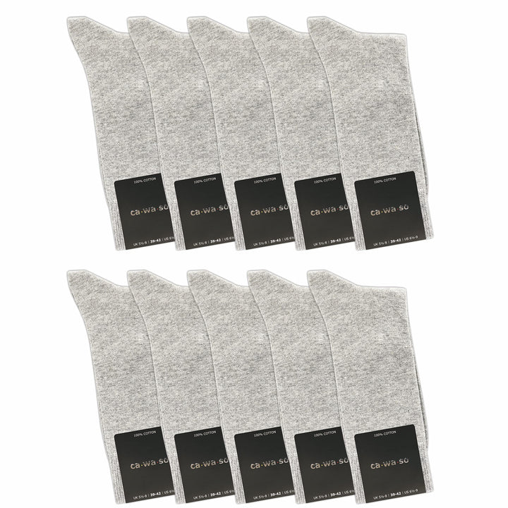 Herren Socken aus 100% Baumwolle | Reine Baumwollsocken im 10er-Set | Freizeitsocken ohne Naht mit v