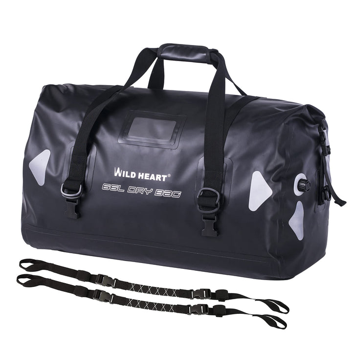 WILD HEART wasserdichte Reisetasche, 40 l 66 l, 100 l, mit verschweissten Nähten, Schultergurten, Ne