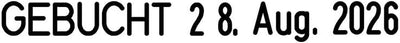 Trodat Professional 5117 Wortbandstempel mit Lagertexten und Datum, Abdruck ca. 48 x 4 mm, Schwarz,