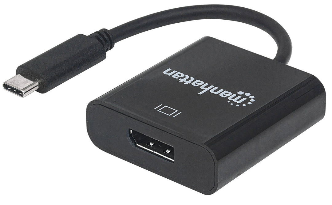 Manhattan 152020 USB 3.1 Typ-C-Stecker auf DisplayPort-Konverter Buchse schwarz USB auf DisplayPort