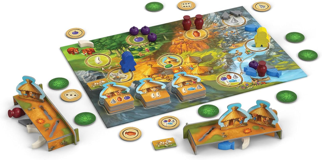Z-Man Games ZMG71265 Board Game & Extension Meine erste Steinzeit, Meine erste Steinzeit