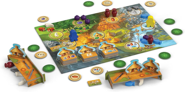 Z-Man Games ZMG71265 Board Game & Extension Meine erste Steinzeit, Meine erste Steinzeit