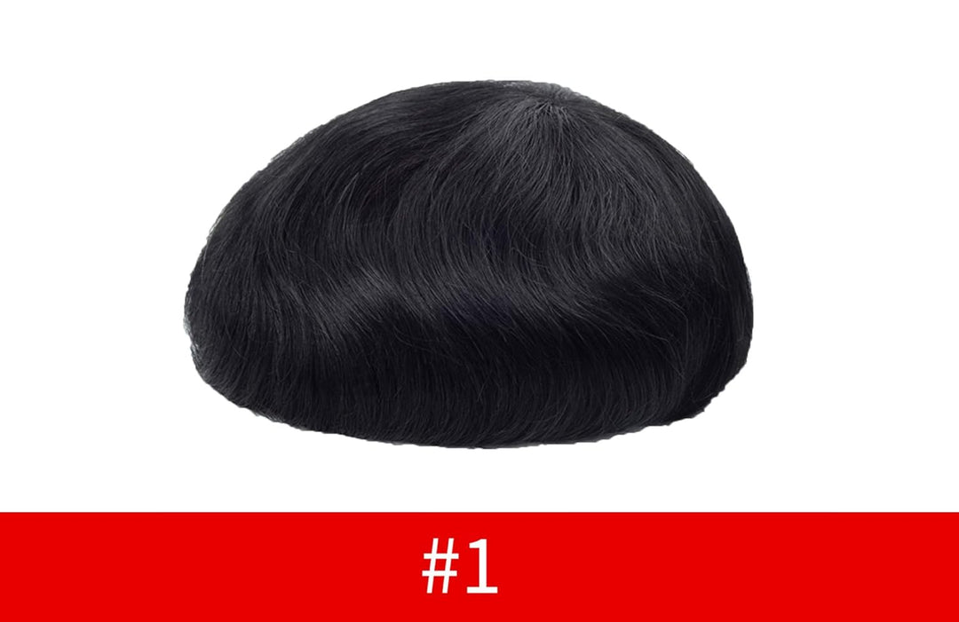 Lordhair Perücke Männer,Realität Toupet, 0,08 mm Dünne Leder Basis 20 * 25 CM Leichtes Haarersatzsys