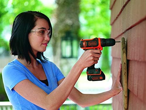 Black+Decker Akku-Bohrschrauber (10.8V 1,5Ah, ultrakompakt &amp; leicht, mit LED-Arbeitsleuchte, Softgri