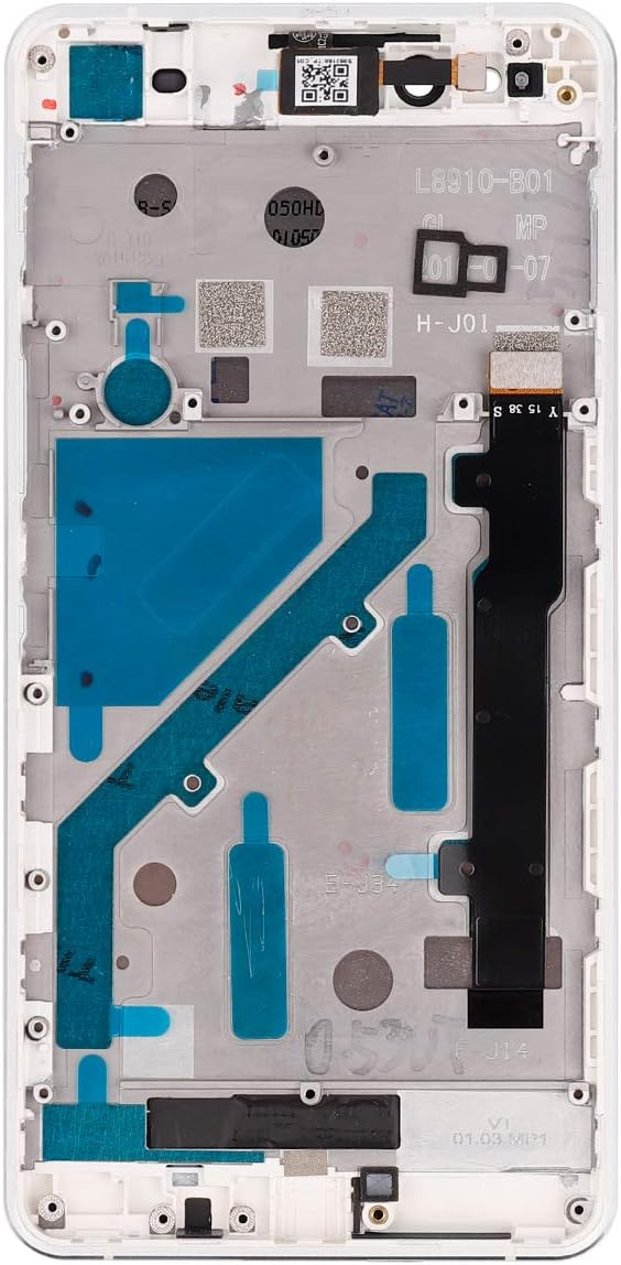 swark LCD Display Compatible with BQ Aquaris X5 (Weisse + Rahmen) Touchscreen Bildschirm Digitizer A